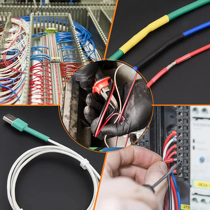 580/560-teiliges Schrumpfschlauch-Set aus EVA-Material in 6 Farben und 11 Größen – ideal für elektrische Isolierung, Reparaturen und Kabelverbindungen