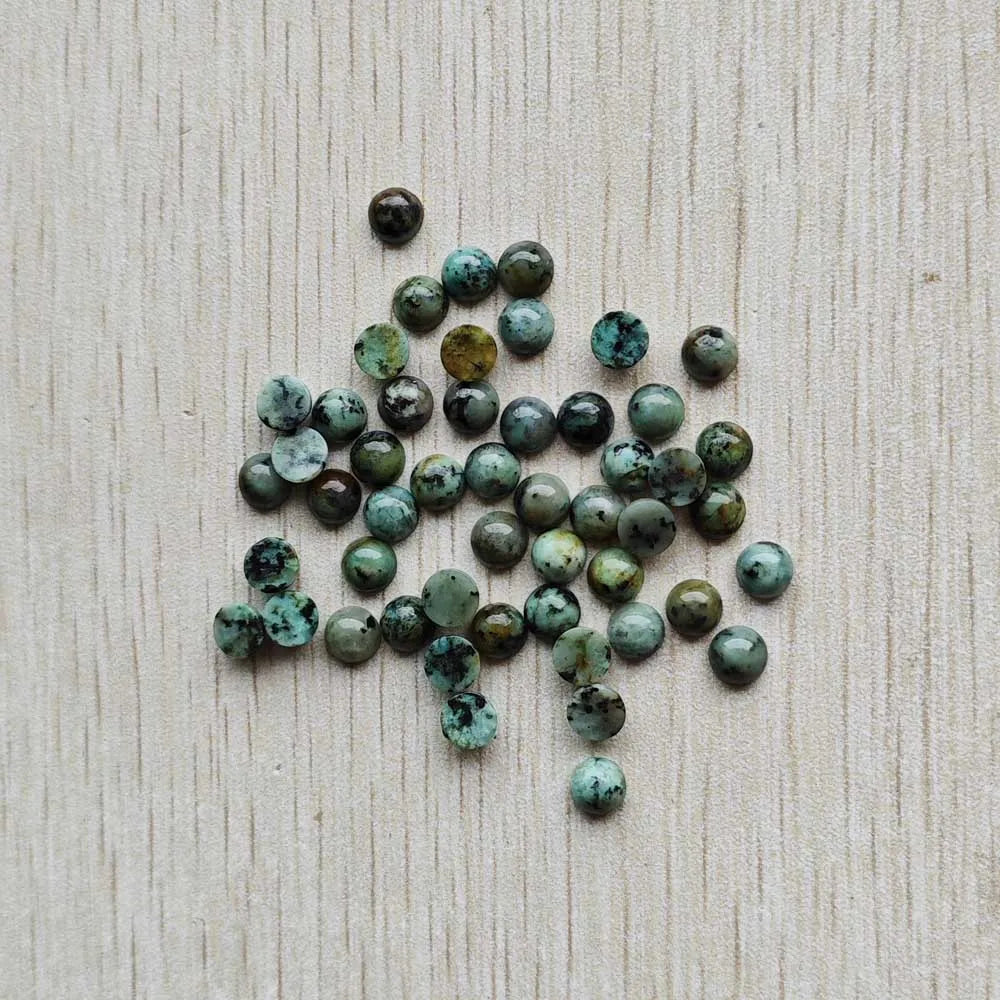 Großhandel 100 Stück Mode gute Qualität Naturstein runde Cab Cabochon Perlen 6mm für Schmuck Zubehör Herstellung