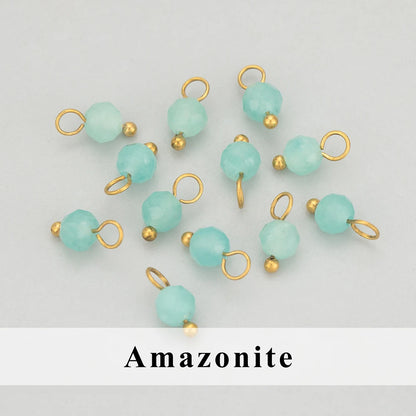 GUFEATHER, 20 Stück/Los, MH25, Schmuckzubehör, Edelstahl, Naturstein, Charms, handgefertigt, DIY-Anhänger, Schmuckherstellung
