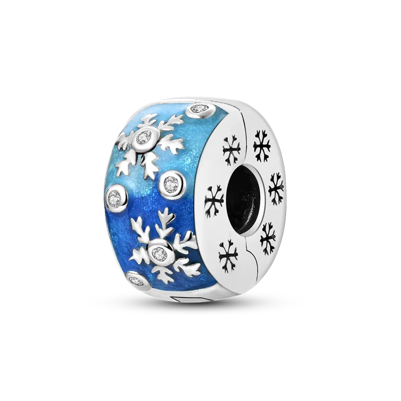 Silberverschluss, 925er-Sterlingsilber, CZ-Pflaster-Clip-Charms, Gänseblümchen-Perlen, Stopper, Sicherheitskette, passend für Original-Armreif, Schmuck-Clip