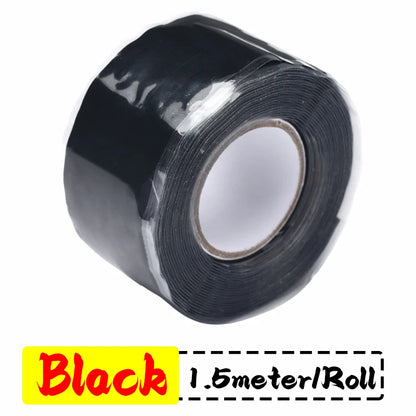 Selbstklebendes Silikonband, wasserdicht, zur Reparatur von Lecks, für Elektro- und Sanitärinstallationen, Isolierband, für Kfz-Kabel, Rohre, Schläuche, Klebeband