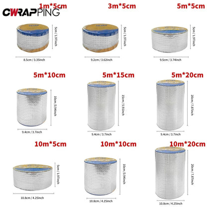 Super klebriges Butylkautschukband aus Aluminiumfolie, hohe Temperaturbeständigkeit, wasserdichtes Reparaturband für Dachrohrstopp, Leck, Risse, Kanal