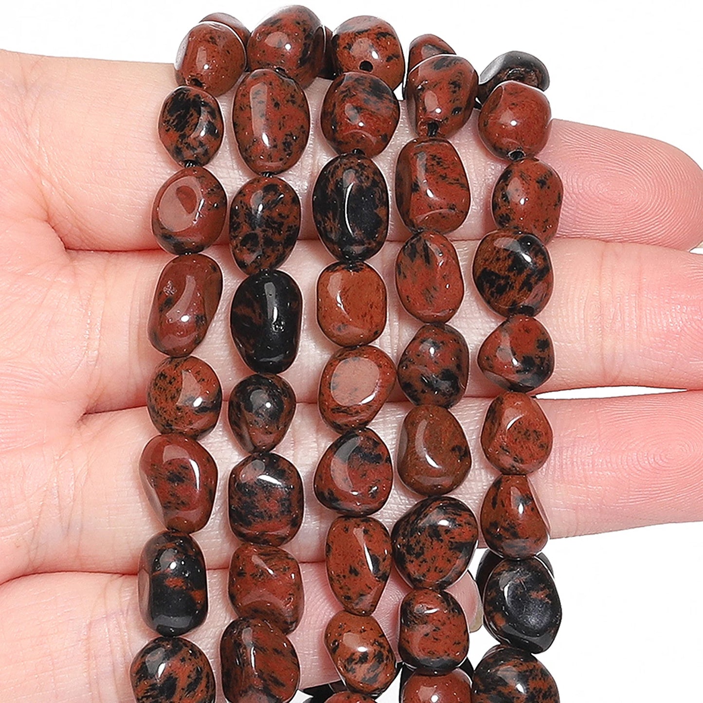8-10mm unregelmäßige geometrische natürliche Rauchquarz stein DIY lose Perlen für Schmuck herstellung hand gefertigte Armband Accessoires