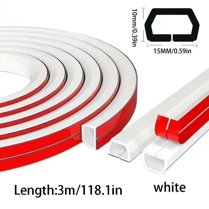 1 Rolle 300 cm Kabelmanagement-Hülle - Selbstklebende PVC-Kabelabdeckung für Wand & Boden, Isolierte Kabelabdeckung