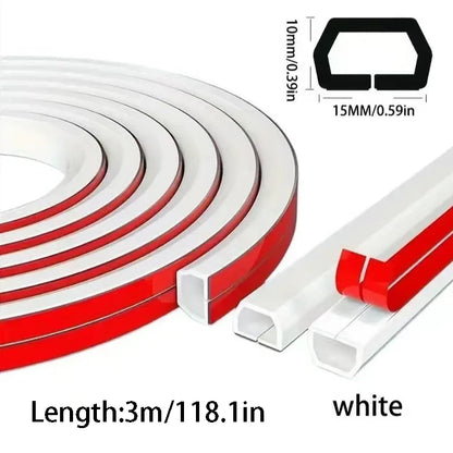 1 Rolle 300 cm Kabelmanagement-Hülle - Selbstklebende PVC-Kabelabdeckung für Wand & Boden, Isolierte Kabelabdeckung