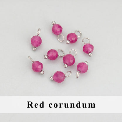 GUFEATHER, 20 Stück/Los, MH25, Schmuckzubehör, Edelstahl, Naturstein, Charms, handgefertigt, DIY-Anhänger, Schmuckherstellung