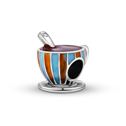 Echtes 925 Sterling Silber Buch Und Kaffeetasse Charms Fit Original Pand 3mm Armband Anhänger Perlen Frauen Edlen schmuck