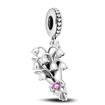 Charms aus 925er-Sterlingsilber für Jungen und Mädchen, Paar-Serie, Vorschlag, Geständnis, Perlen, passend für Original-Pan-Armbänder, edler Schmuck, Geschenk