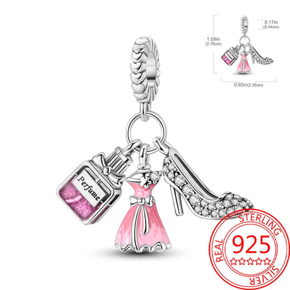 Neue Kollektion aus 925er-Sterlingsilber, Winterserie, Skaten, Schlittschuh-Charm, passend für DlY-Armbänder, Halsketten, Schmuck, feine Geschenke