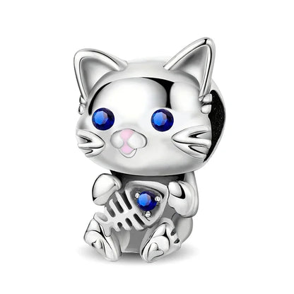 Personalisierter süßer Chamäleon-Charm-Anhänger aus 925er-Sterlingsilber für Armbänder, DIY, hochwertiger, modischer, edler Schmuck für Damen