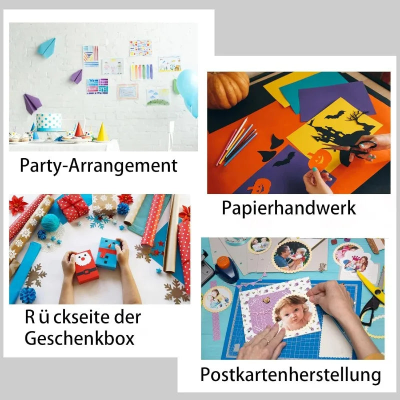 12 Stück transparente doppelseitige Klebebandbögen zum Basteln, Heimdekorationsband, A4-Format, superstarke Klebebandbögen