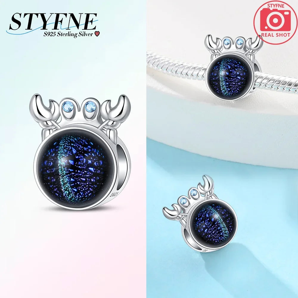 925 Silber DIY Schmuck Zubehör Zirkon Krabbe Wal Big Mouth Fisch Charms Perlen passen Original Armband Schmuckstück