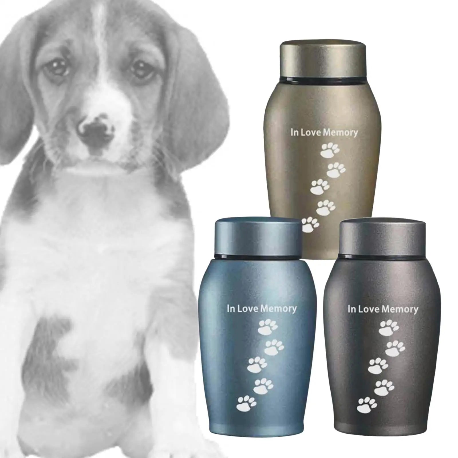 Feuerbestattungs-Gedenkurne, unvergessliche lose Gedenkurne für Haustiere, Geschenk, Beerdigung, Feuerbestattungsurne, Aufbewahrung, Haustier-Urnen für Hunde, Asche, behält Erinnerungen