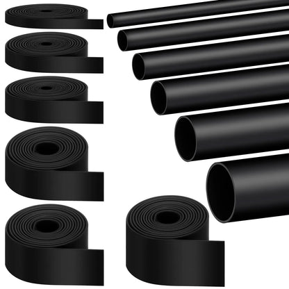 Φ1,6 mm bis Φ64 m Draht-Schrumpfschlauch, Verhältnis 3:1 mit Klebstoff ausgekleidet, schwarz, wasserdicht, industrielle elektrische Schrumpfschläuche