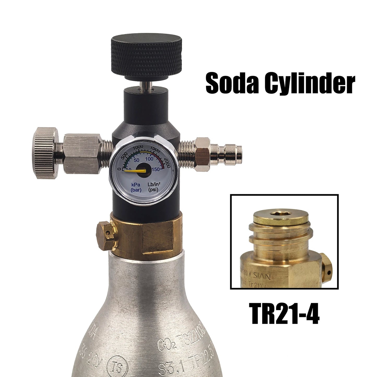 Neue Funken Soda Wasser Maker Kohlendioxid Zylinder Tank Füllstation Flasche CO2 Nachfüllen Adapter Stecker