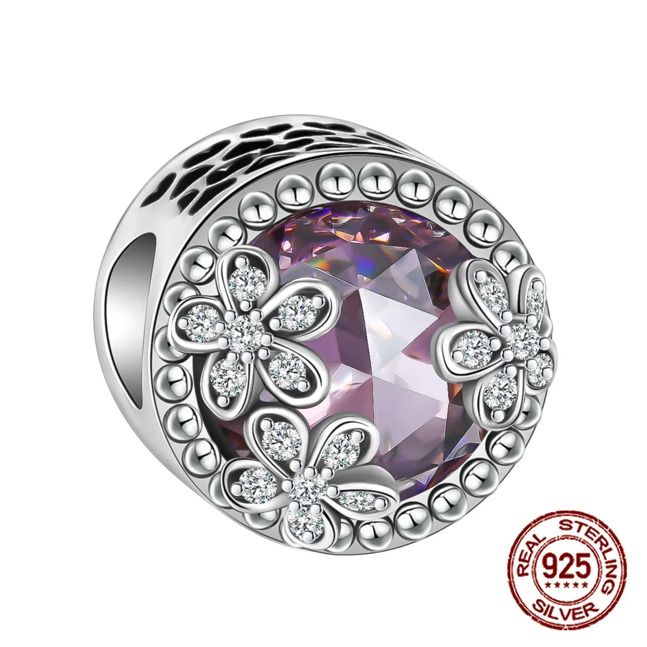 925 Sterling Silber Baum Blume Liebe für immer Familie Bead Pandent Charm Fit 4 MM Loch Durchmesser Armband DIY Bead Frau schmuck Geschenk