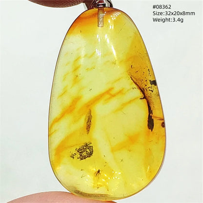 Natürlicher Bernstein-Anhänger Blumenförmiger Gelber Baltischer Bernstein Damen Herren Schmuck Reiki-Stein Burma AAAAAAA