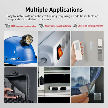 3M Dual Lock SJ3560 Transparenter Pilzverschluss-Klebeband, Schnellverschluss, Stark und Sicher, Langlebig für Wiederholtes Öffnen und Schließen