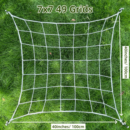4'' Mesh Grow Zelt-Spaliernetz, robustes elastisches Pflanzennetz mit Stahlhaken, flexible Hydrokultur-Unterstützung für die Gartenbau
