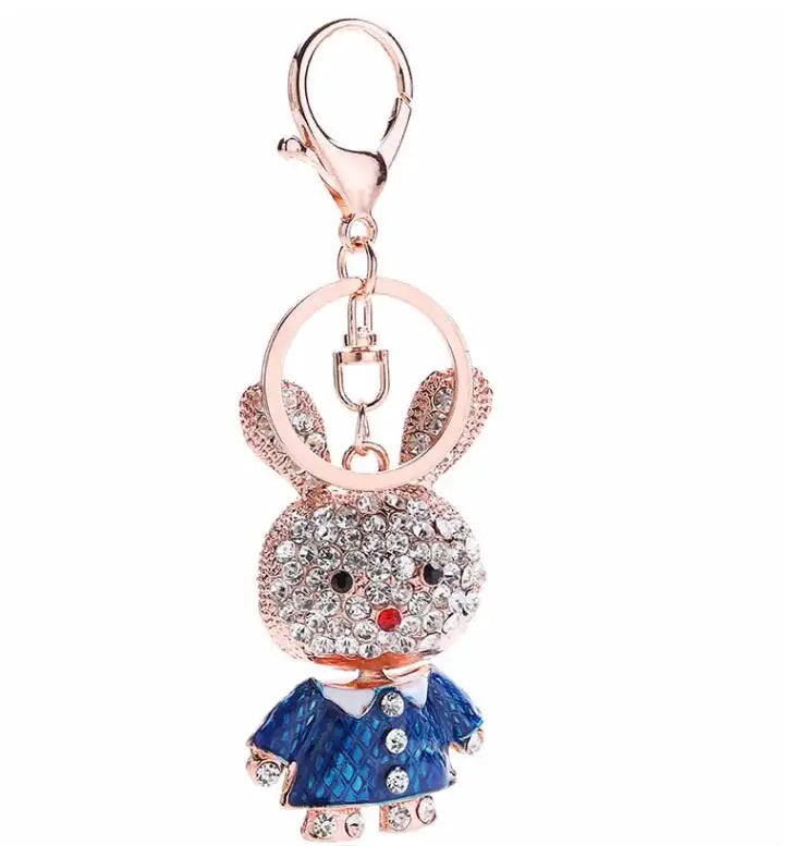 Mode Voller Kristall Strass Einhorn Schlüsselbund Auto schlüsselanhänger frauen taschen Dekoration Zubehör pferd Anhänger Schmuck