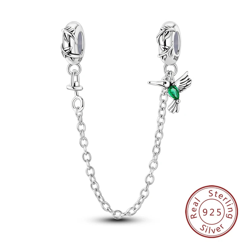 Frühling Charms Perlen Anhänger 925 Sterling Silber Blume Schmetterling Libelle Pilz Charms Fit Armband Frau Mann DIY Schmuck