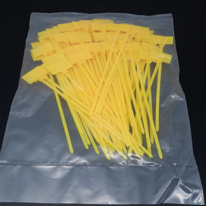 100 Stück Nylon-Kabelbinder, Etiketten, Kunststoffschlaufe, selbstsichernde Kabelbinder-Wraps, Netzwerk-Befestigungsgurte, Marker, 4 x 150 mm, 3 x 100 mm, 4 x 200 mm