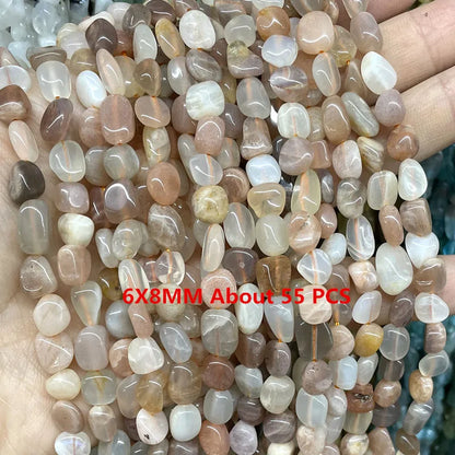 Natürliche Sonnenstein Edelsteine Unregelmäßige Facettierte Rondelle Runde Lose Spacer Perlen Für Schmuck Machen DIY Armband Halskette Zubehör