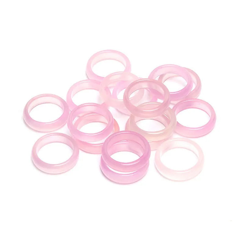 Natürliche Achat Ringe Frauen Edlen Schmuck Zubehör Echte Brasilianische Achat Stein Bunte Ring Für Freundin Mutter Geschenke