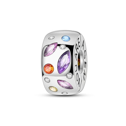 Sicherheitsketten aus 925er-Sterlingsilber, violette Serie, Schmetterling, Widder, Zwillinge, passend für Original-Armbänder, DIY-Schmuckherstellung, Geschenk für Frauen