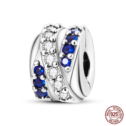Fit 925 Original Armband 100 % 925 Sterling Silber Glänzende Bunte Zirkon Herz Charms Perlen Exquisite DIY Schmuck Geschenk