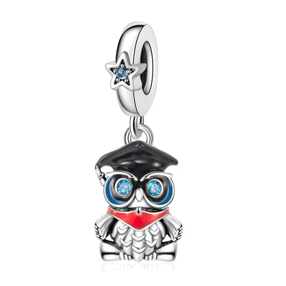 Tier-Serie, 925er-Sterlingsilber, Qualle, Pfau, Schildkröte, Kaninchen, Frosch, Charm, passend für DIY-Armbänder, Halsketten, Geschenke für Kinder
