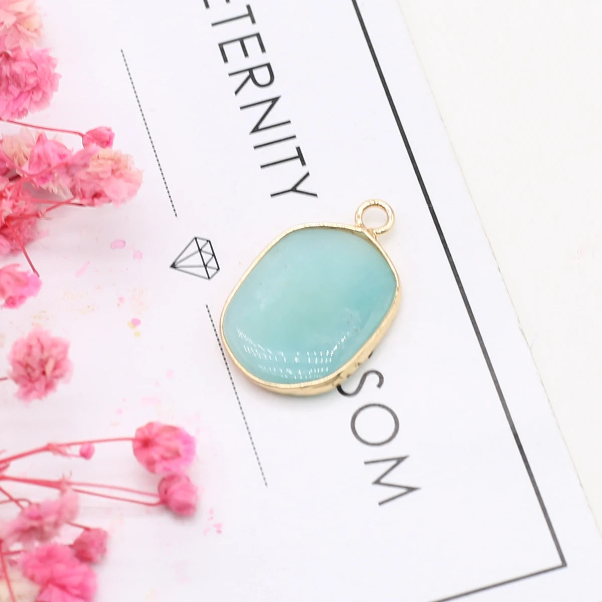 Multishape Natürliche Amazonites Anhänger Charms Natürliche Blaue Stein Stecker für Die DIY Jewerly Halskette Armband Zubehör