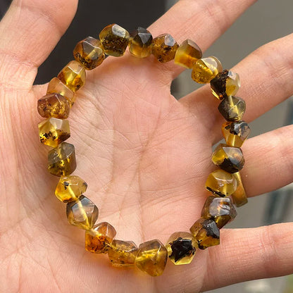 Natürliche Bernstein-Armbänder als Geschenk, einzigartige coole schwarze Perlen, original medizinischer Spezialstein, 2026, neuer Diy-Heilschmuck im Großhandel
