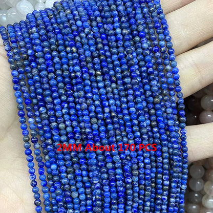 Natürliche Lapislazuli Runde Rohr Facettierte Lose Spacer Stein Perlen Für Schmuck Machen DIY Handgemachte Armbänder Halskette Zubehör