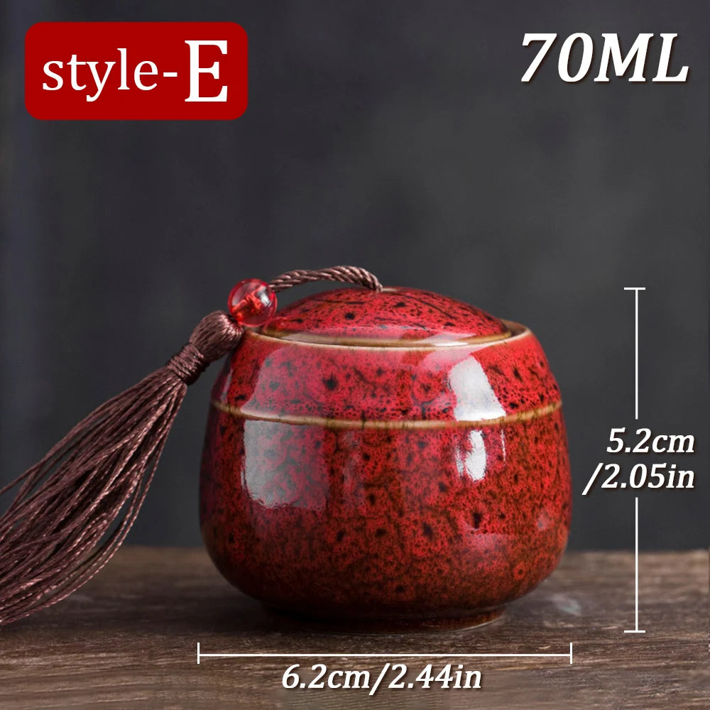 70 ml Keramik Mini Feuerbestattung Urne Memorial Container Haustier Asche Urne Andenken Beerdigung Schatulle Haustier Hund Katze Vogel Maus Columbarium