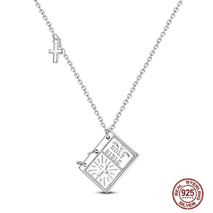 925 Sterling Silber blau Teufel Augen Palme Original Halskette Einhorn überlappen runde funkelnde Anhänger für Frauen Luxus Schmuck Geschenk