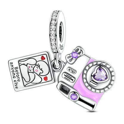 Edle Serie 925er Silber Parfüm-Bogen-Designs, Charm-Perlen, Anhänger, baumelnd, passend für Original-Armreif, Charm-Armband, DIY-Frauenschmuck