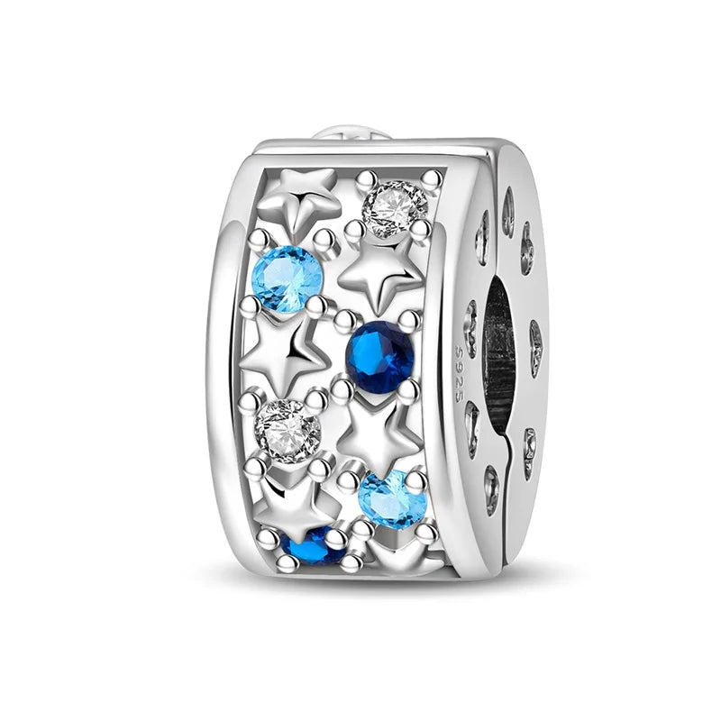 Charms aus 925er Silber, Schmetterling, Libelle, Blumen, Sterne, Mond, Teufelsauge, Abstandsperlen, passend für Qikaola 925 Original-Armbänder, DIY-Schmuck