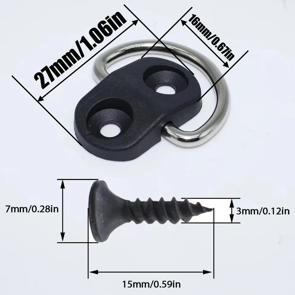 4set Cargo Net Boden Haken Zubehör Hinten Stamm Boot Fracht Boden Net Binden Haken Ring Schleife Hängen flache Bildschirm Net Befestigungs Kit