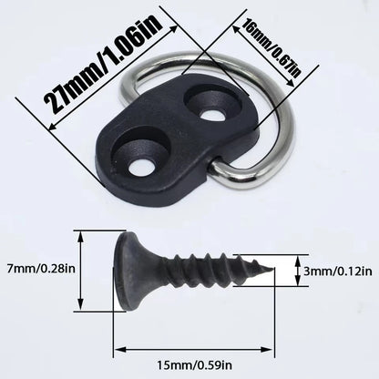 4set Cargo Net Boden Haken Zubehör Hinten Stamm Boot Fracht Boden Net Binden Haken Ring Schleife Hängen flache Bildschirm Net Befestigungs Kit