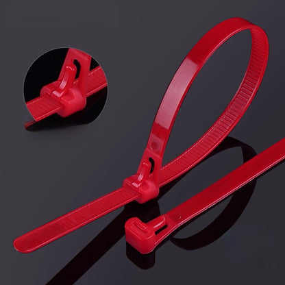 4/5 mm x 150 mm Nylon-Kabelbinder, 50/100 Stück, wiederverwendbar, selbstsichernde Kunststoff-Drahtwickelgurte, Bündel-Organizer