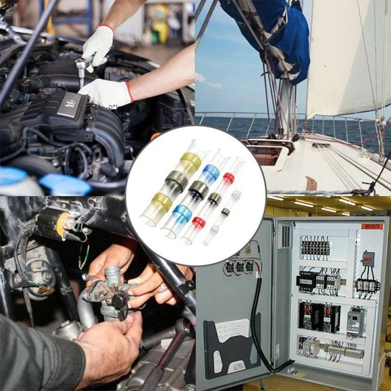 Löt dichtung draht verbinder-Schrumpflöt-Stoß verbinder Löt-Steckverbinder-Kit für Kfz-Marine isoliert