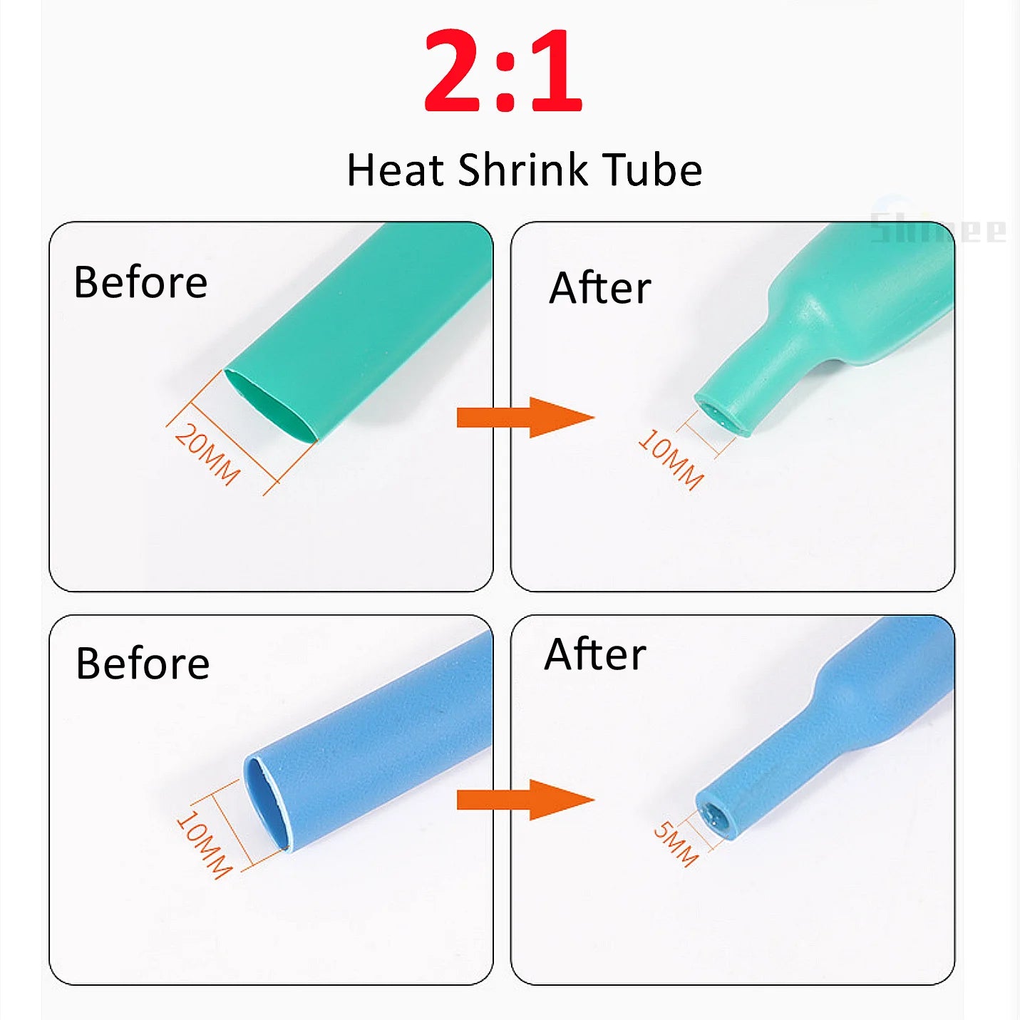 1/5/10/25M 2:1 Schwarz 1 2 3 5 6 8 10mm Durchmesser Schrumpfschlauch Schrumpfschlauch Rohr Sleeving Wrap Draht Verkaufen DIY Stecker Reparatur