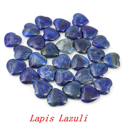 Viele Großhandel Edelstein Herzform LIEBE 20 MM Natürliche Kristall Amethyst Achat Perle Heilung Reiki Naturstein Geschenk Liefert