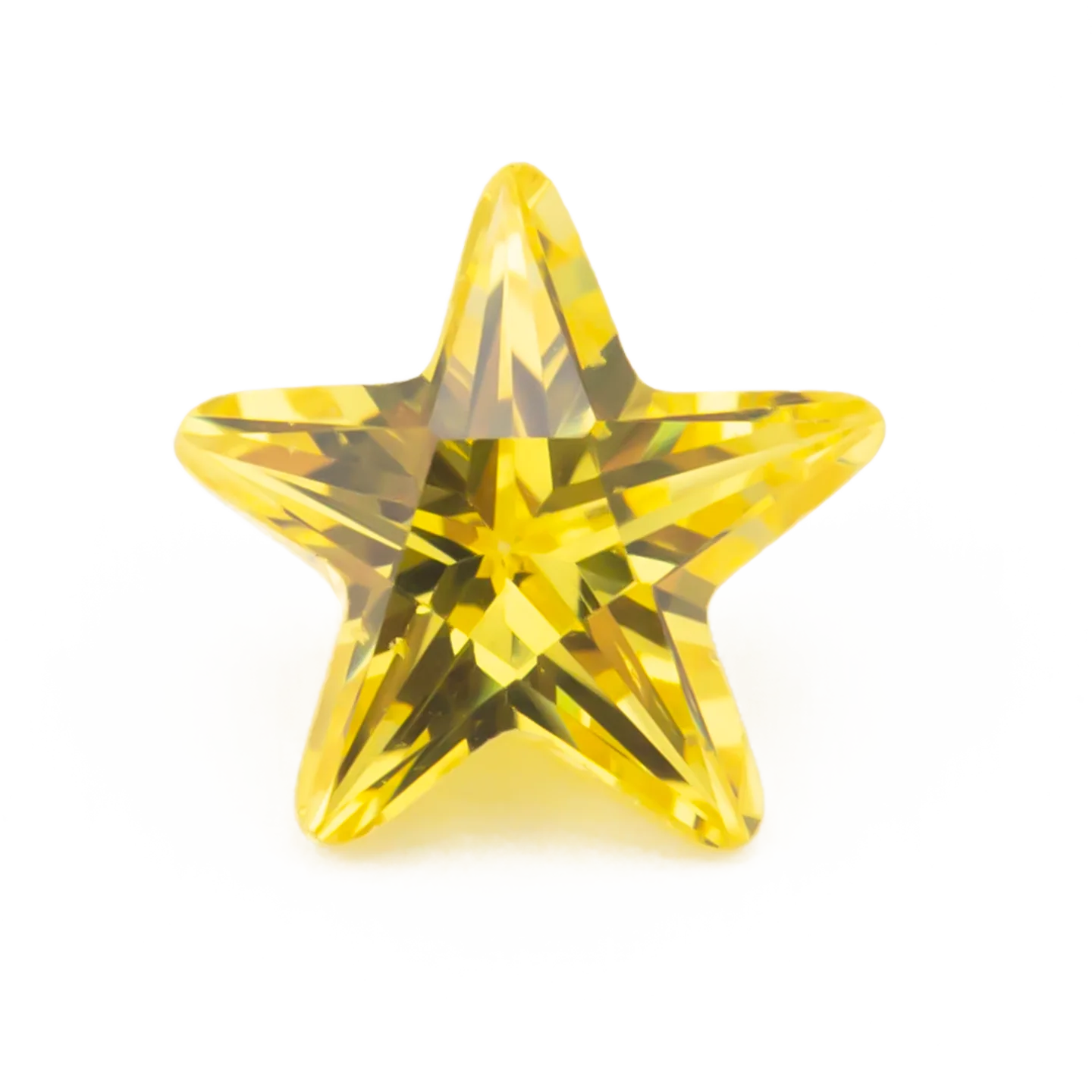 Größe 3x3mm ~ 10x10mm 5A Zirkon Sternform Verschiedene Farben Zirkonia Stein Lose CZ Synthetischer Edelstein für die Schmuckherstellung