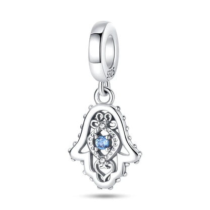 Heiße Verkäufe 925 Sterling Silber Charms Perlen Teufel Auge Fatimas Hand Kreuz Perlen Fit Original Armband Frauen DIY schmuck Geschenke