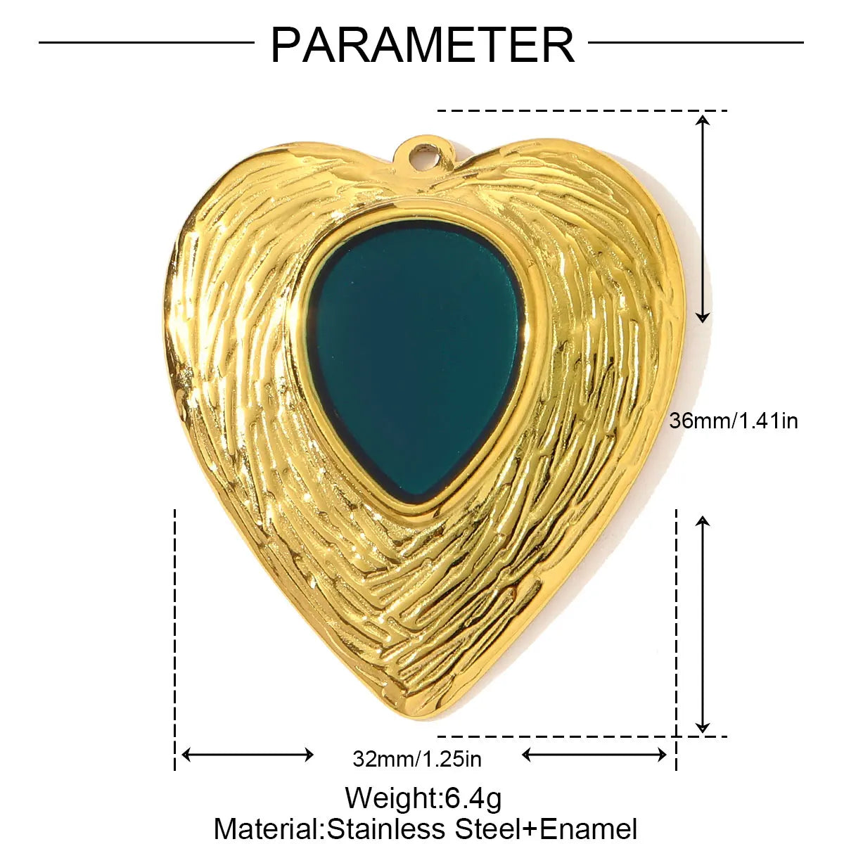 3 teile/los Französisch Retro Edelstahl Emaille Liebe Herz Halskette Anhänger Hamsa Hand DIY Ohrring Charme Frauen Große Kreuz Schmuck