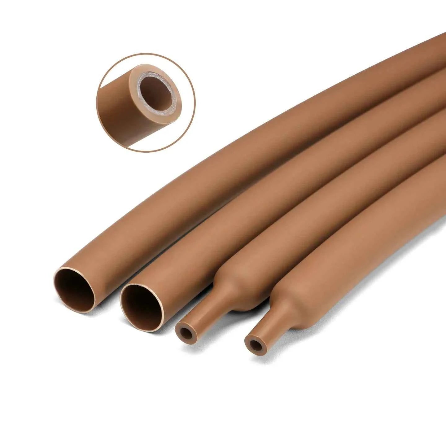 1M mit Klebstoff, doppelwandiger 3:1-Wärmeschrumpfschlauch, 1,6/2,4/3,2/4,8/6,4/7,9/9,5/12,7/30/50 mm, schrumpfbarer Schlauch, selbstklebende Drahtummantelung