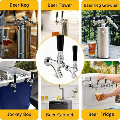Neuester Vollständig Edelstahl-Bierzapfhahn für Ball-Lock-Keg-Tower, Standard-Bierzapfanlage