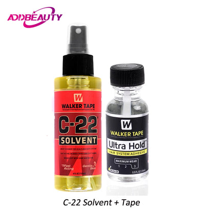 C-22 Lösungsmittel-Kleberentferner für Toupet, Ultra Walker-Klebeband, Kleber für Lace-Frontal-Perücken, selbstklebender Kleberentferner für Haarsystem, 118 ml